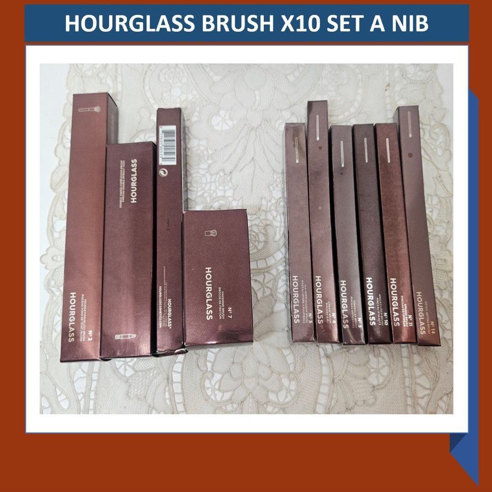 HOURGLASS BRUSH X10 SET A NIB